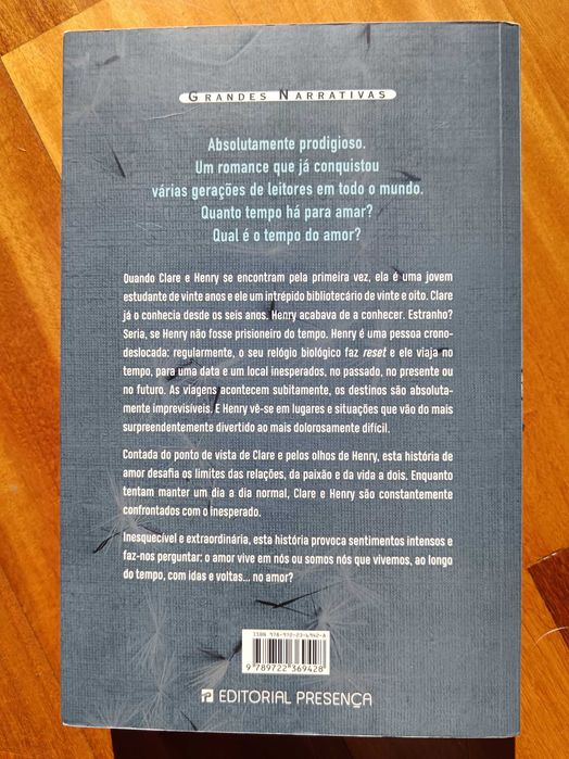 A Mulher do Viajante no Tempo - de Audrey Niffenegger