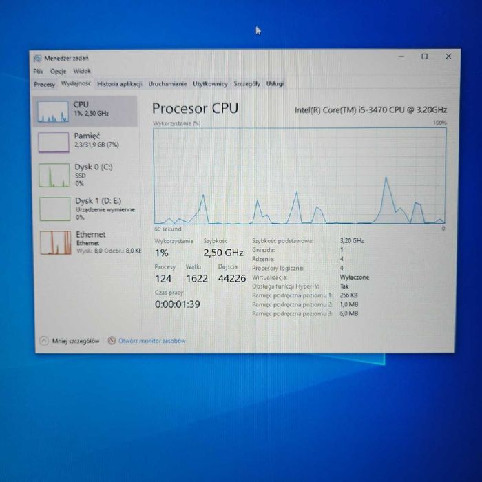 Komputer Intel i5-3470, 32GB RAM, 2TB SSD, Możliwa wysyłka, Aktualne