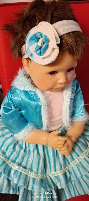 Okazja ! Bardzo duża lalka jak mała dziewczynka 70 cm.