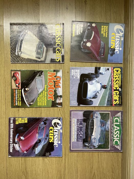 Revistas inglesas de automoveis antigos