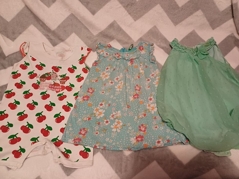 Kombinezony letnie i body r.86 oryginalne