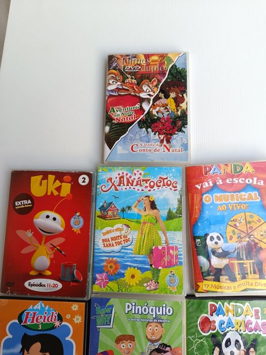 Dvd's variados de desenhos animados