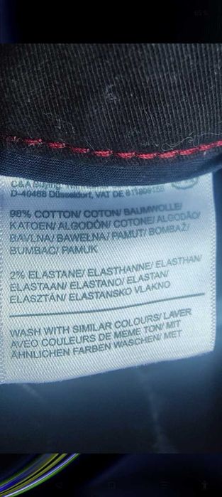 Джинсы Canda Man by C&A Buying jeans Germany W42 stretch black.