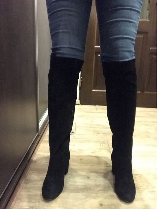 Muszkieterki zamszowe (skora naturalna)