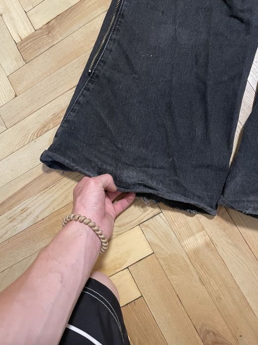 zara flared zip jeans