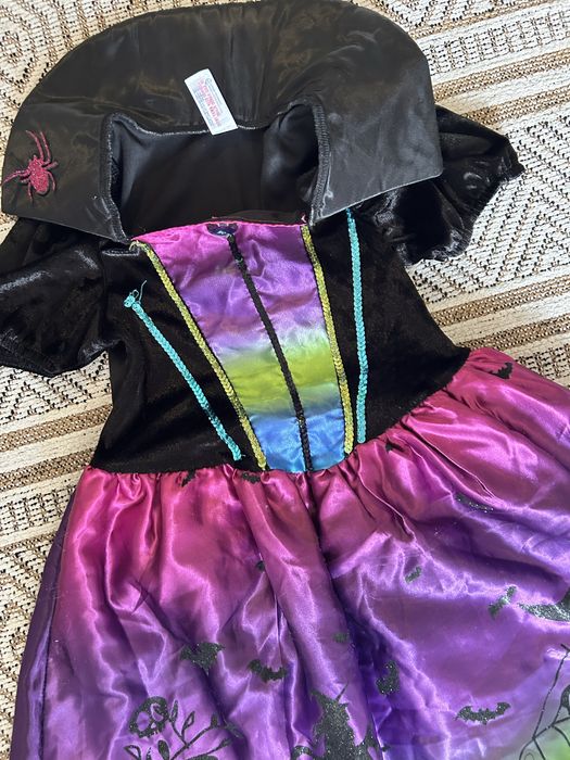 Карнавальний костюм сукня відьмочка  6-8 років. На Хелоуін Halloween