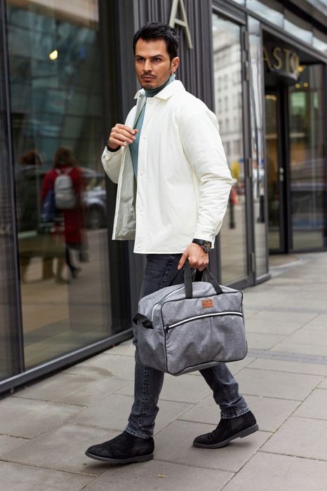 pojemna torba podróżna z uchwytem na walizkę — peterson