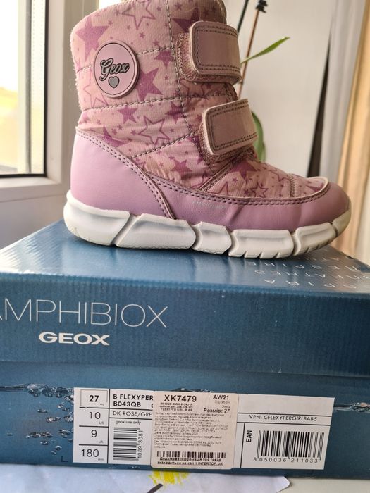 Сапожки geox на девочку зимние 27 р.