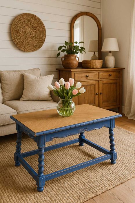 Stolik kawowy ława – oryginalna odnowiona Budapeszt