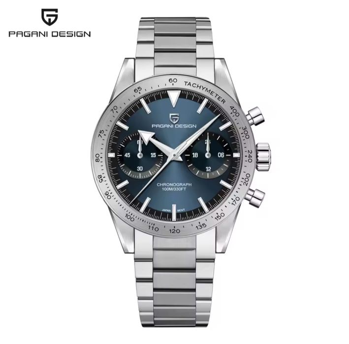 Zegarek Pagani design, srebrny, bransoleta