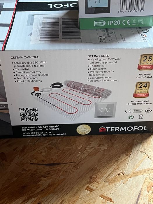 Termofol mata grzewcza 4 m2 z termoregulatorem TF-H5 TF-HM-150.40.H5