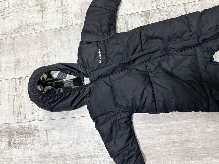 зимовий пуховий комбінезон columbia snyggly bunny bunting 12-18 пух
