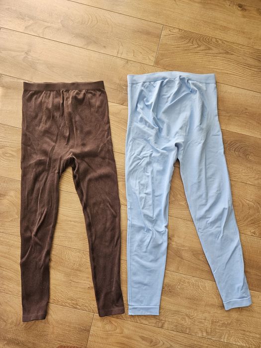 Zestaw ubrań ciążowych, Legginsy, jeansy, bluzki, rozm. M-L