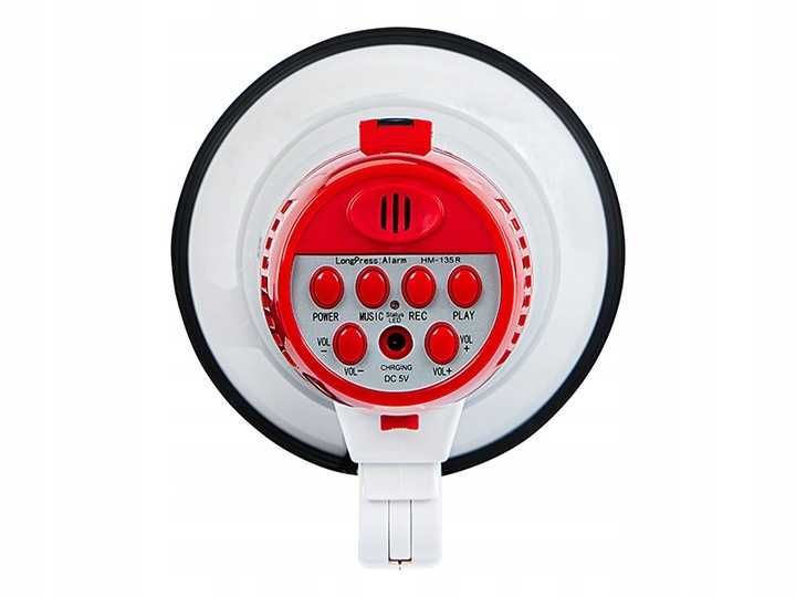 MEGAFON Głośny nagrywanie wzmacniacz głosu HORN Syrena 20W 108 dB