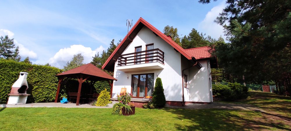 Domek na Kaszubach Wczasy Zdunowice , balia z jacuzzi+sauna