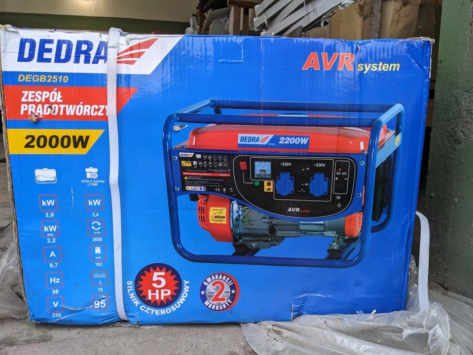 Бензиновий генератор DEDRA DEGB 2510 2,2 кВт