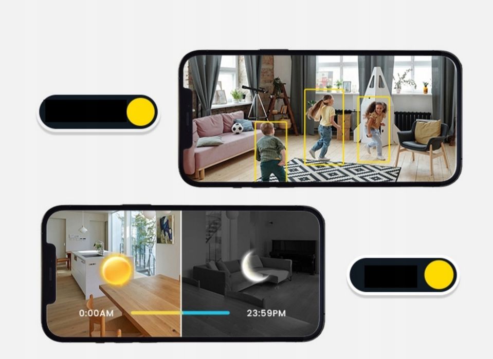 IEGEEK Kamera Wewnętrzna Bezprzewodowa z Akumulatorem i Nocnym Widzeni