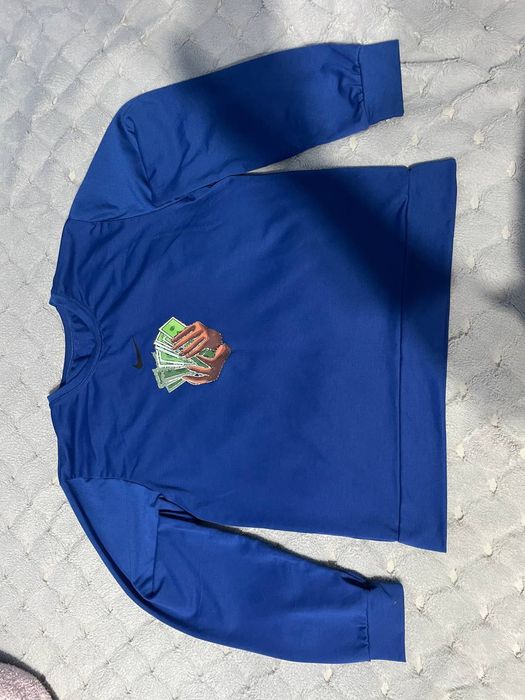 Дитяча чоловіча жіноча кофта синя найк Nike