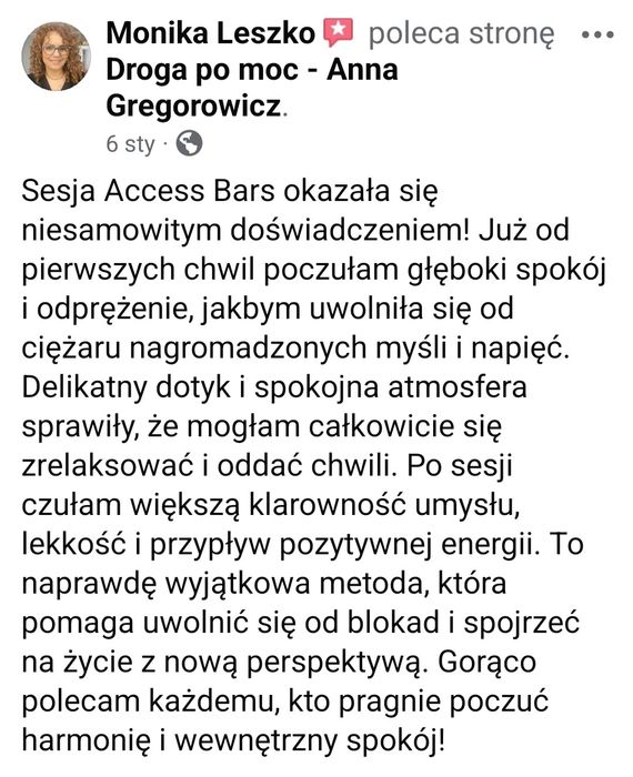 Zdejmij stres-Terapia Access Bars, MTVSS