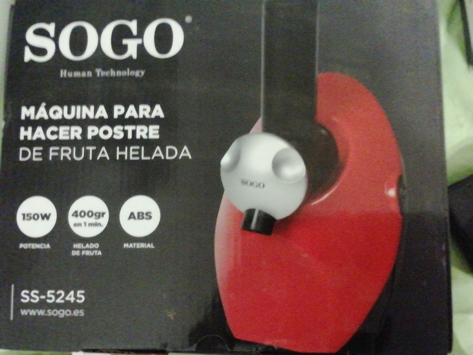 Máquina de fazer gelados saudáveis com fruta