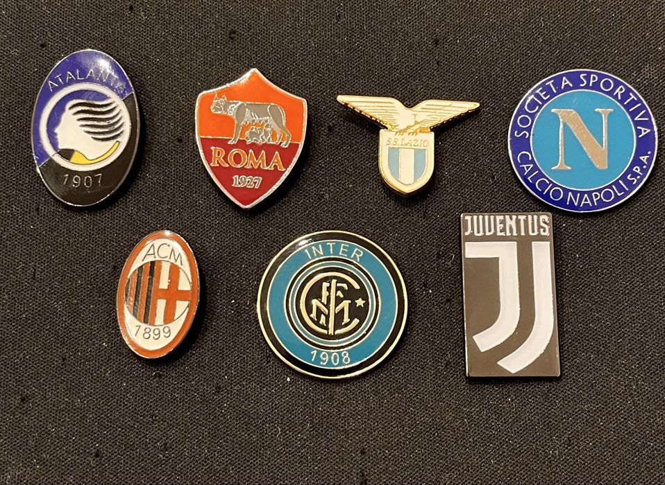 Odznaki klubów piłkarskich - kolekcja 46 sztuk
