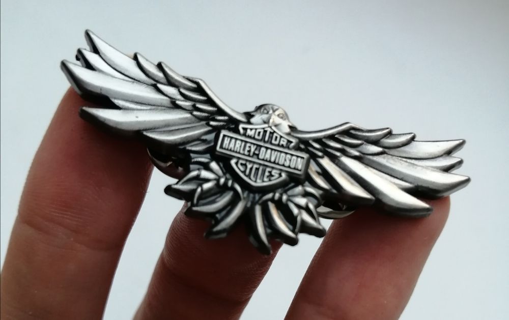Мотозначок Harley, металевий, орел, мото знак Харлей подарунок