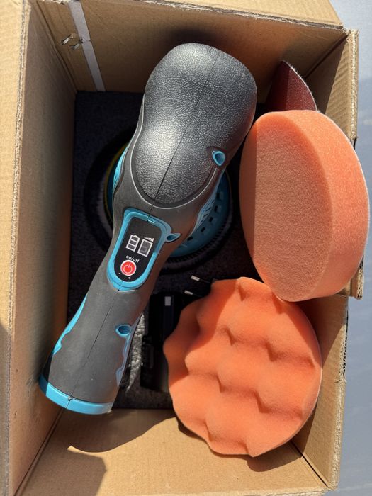 Ексцентрікова полірувальна акумуляторна машина Polisher повний комплек