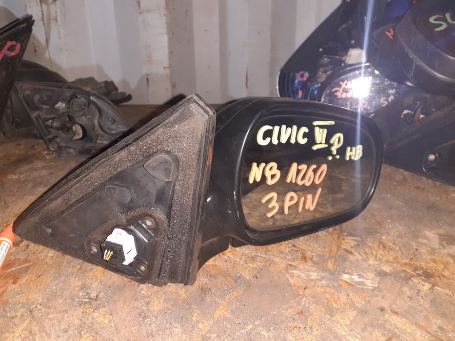 lusterko prawe honda civic 6 vi 3 pin