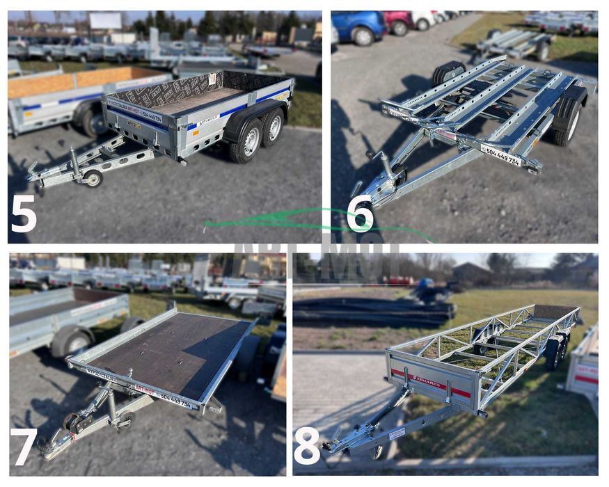 7 DNI W TYGODNIU !! Wypożyczalnia przyczep i lawet LAWETA 8.5 m !!