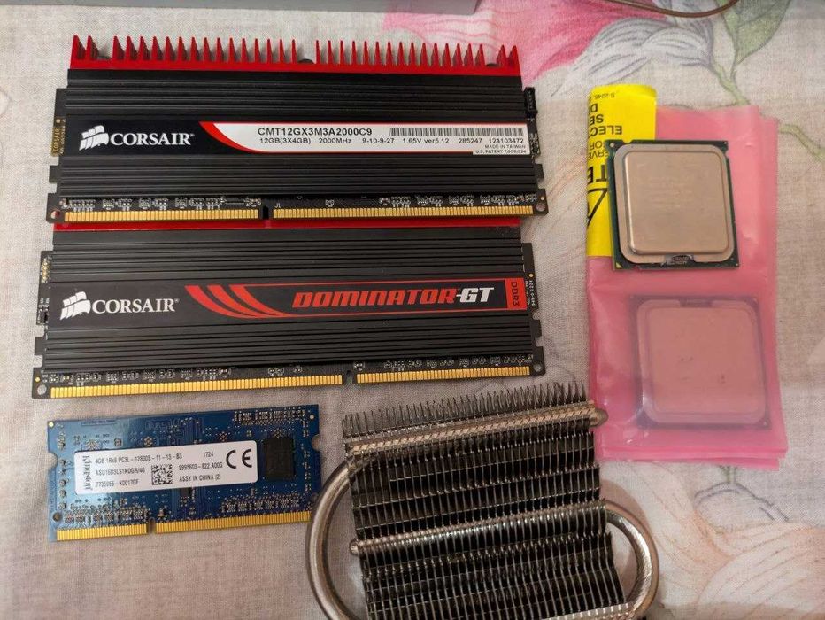 Комплектуючі Xeon x5450 - 4 Ядра, ddr3 8 по 2, БП Asus 450W, SO-DIMM ddr3 4gb, Mini itx кулер,