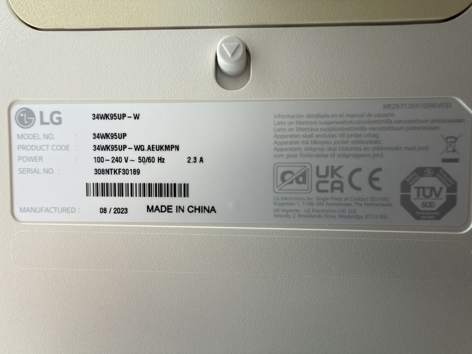 LG UltraWide 34” 5K2K Monitor