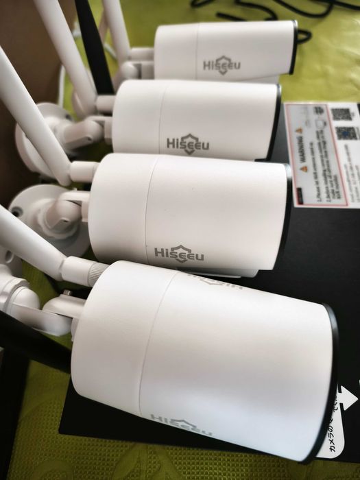 Sistema de Videovigilância CCTV NVR Wi-Fi 4 Câmaras 3MP HISEEU