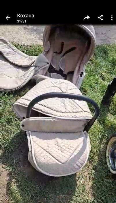 Продам каляску з Німечинни, шкіряна.