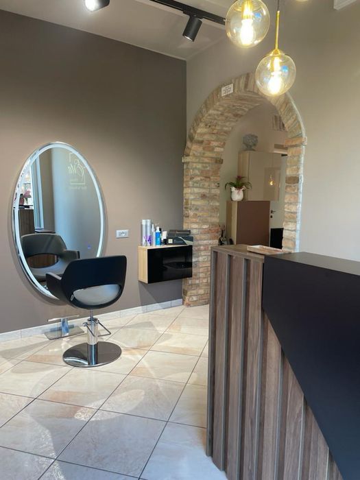 Rampas lavagem cadeiras cabeleireiro