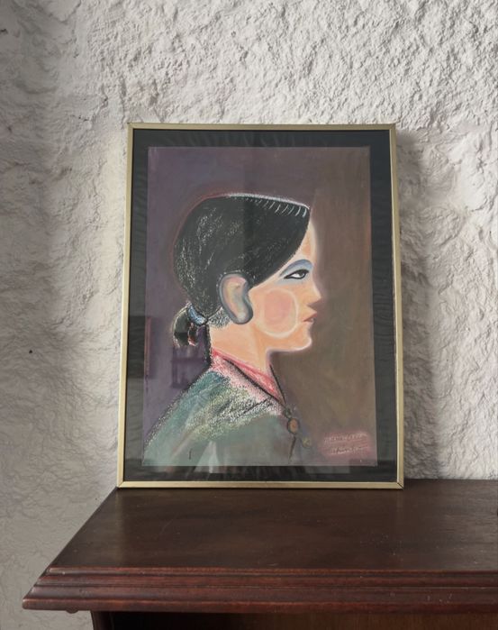 Quadro retrato perfil