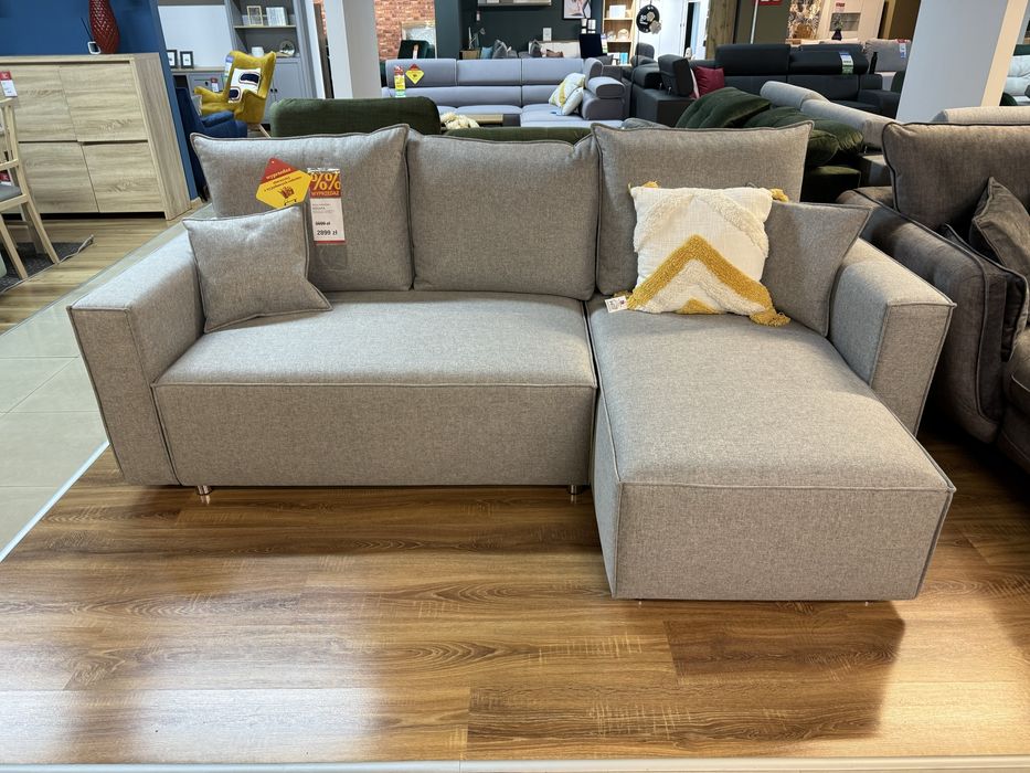 Naroznik Mikara szary naroznik z funkcja spania