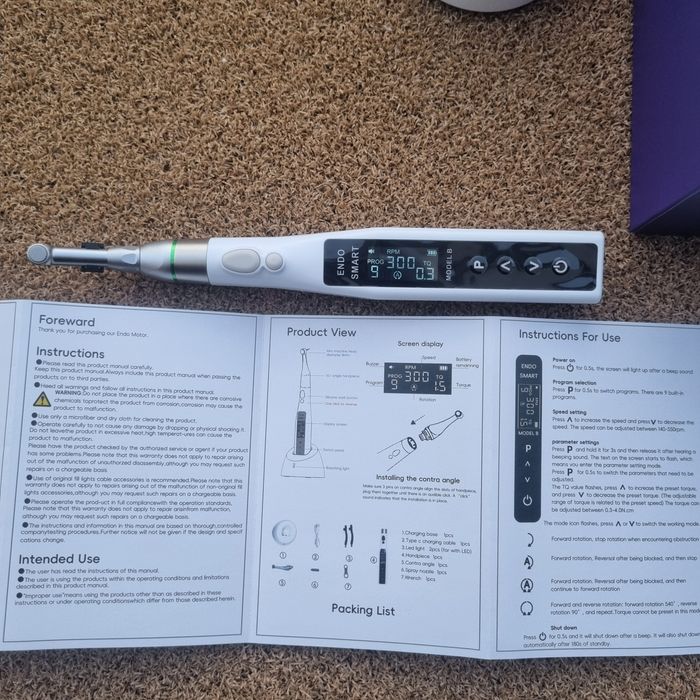 Эндомотор Ендомотор портативний безпровідний стоматологічний LED лед