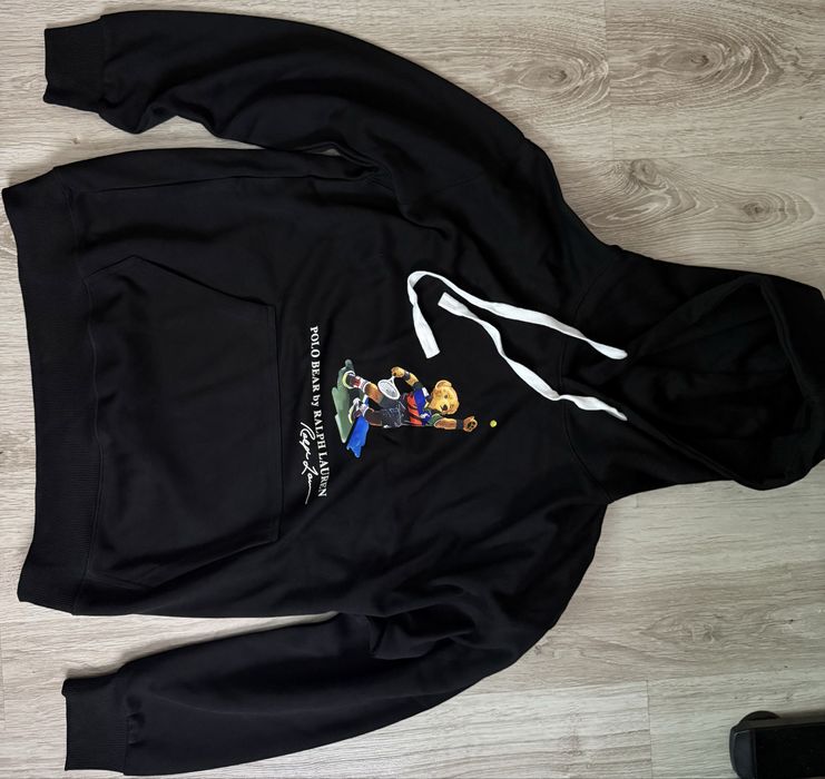 Bluza z kapturem czarna ralph lauren rozmiar L/XL