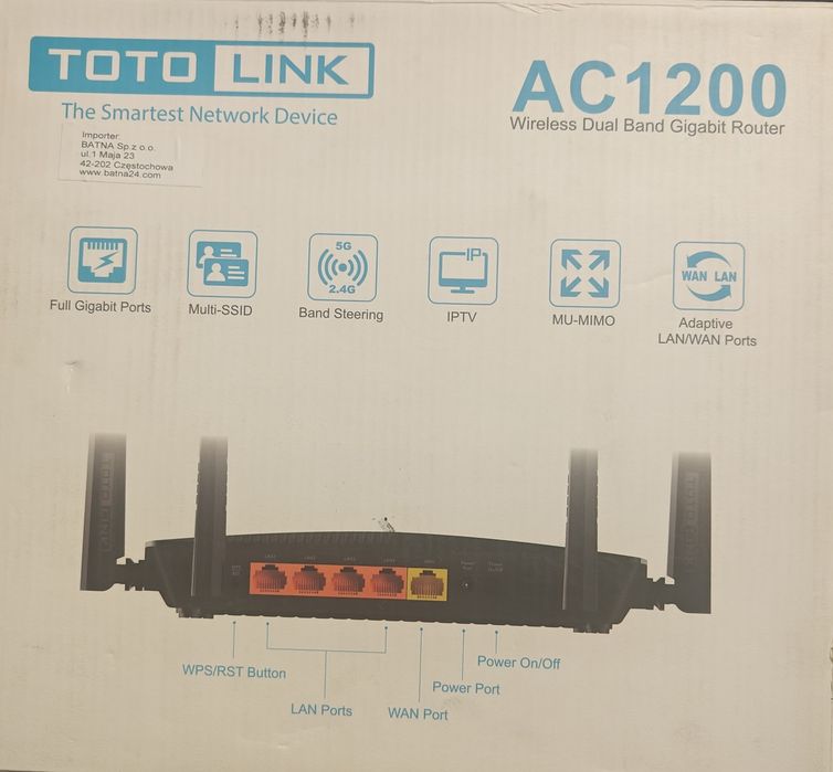 Router bezprzewodowy TOTOLINK AC1200