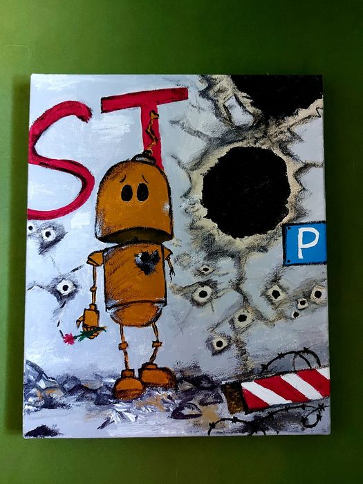 Картина с роботом