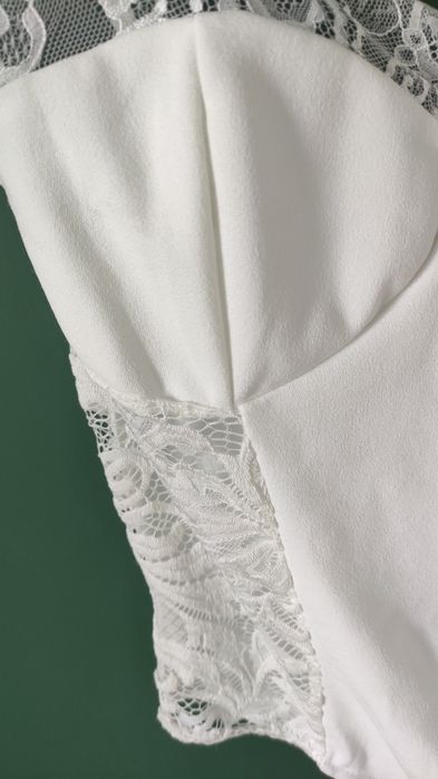 Śliczne nowe body białe 46 XXL 3xl