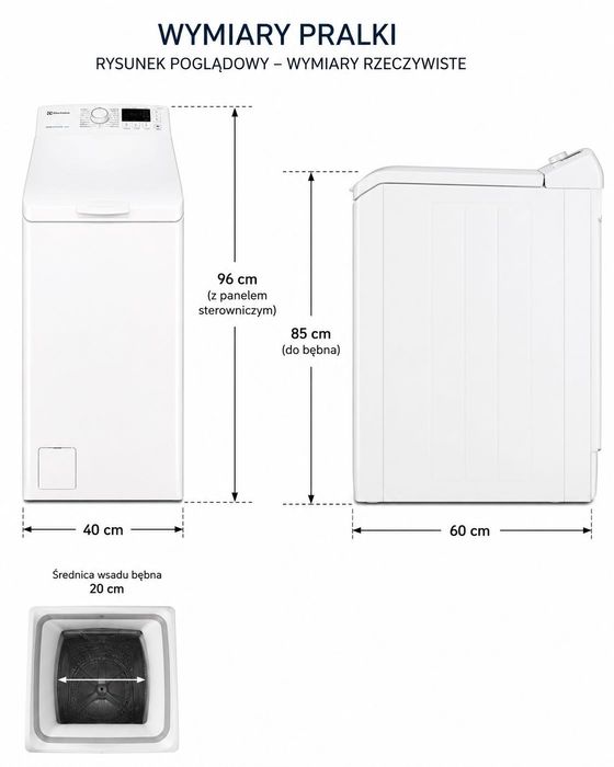 Pralka Electrolux PerfectCare 600 | ładowana od góry