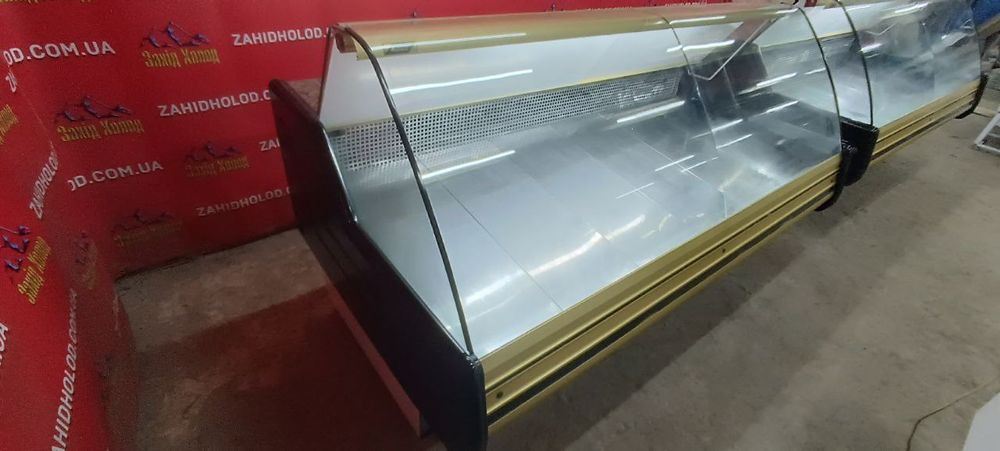 Холодильна вітрина. Вітрина шафа. Холодильник для магазину.Захід Холод