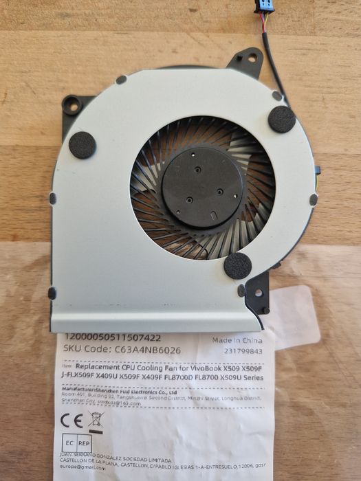 Ventoinha para Asus nova