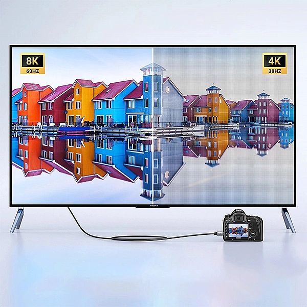 Kabel mini HDMI - HDMI Ugreen HD163/8K 2m - szary