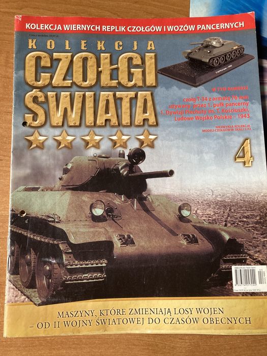 Czasopisma ,,Kolekcja Czołgi Świata” 4,7 i 10 cześć