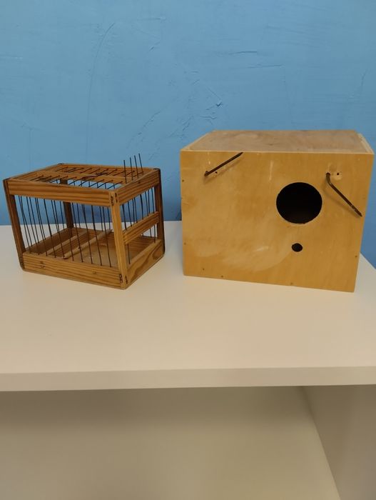 Клеточка и домик  для птичек