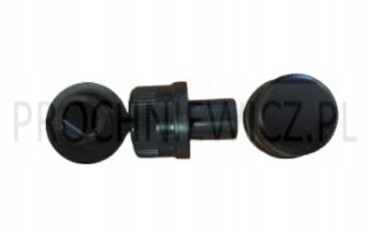 Gałka do sprzętu 14x20mm ze ściętym fi6 2szt