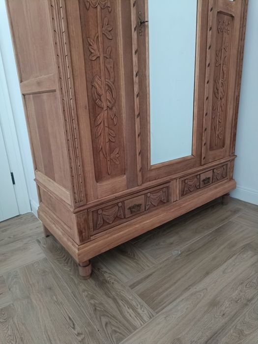 Stara dębowa szafa antyk lite drewno