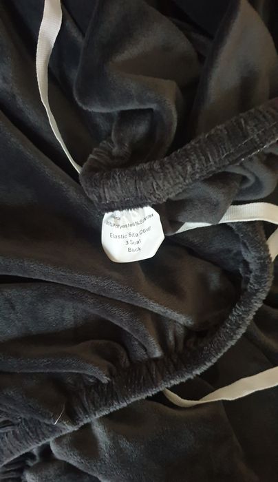 Pokrowiec grafit na sofę 3-osobową 190-230cm